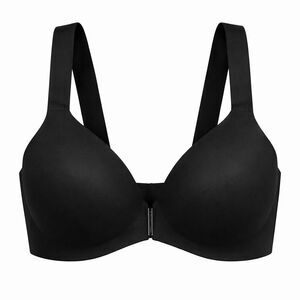 SPANX Bra-llelujah Front Close Bra 34C Black Seamless Smoothing